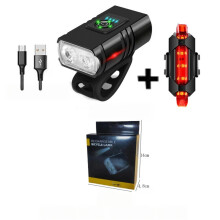 Juego de luces para bicicleta - Luces delanteras y traseras - Recargables por USB - Luces para ciclismo de montaña