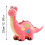 Zachte en knuffelbare blauwe dinosaurusknuffel van 40 cm 3
