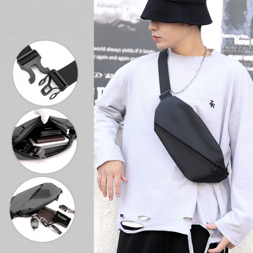 Τσάντα στήθους Sling Ελαφρύ σακίδιο ώμου Crossbody Ανδρικά επαγγελματικά casu