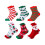 Christmas Plush Socks - 6 Pairs - Assorted Patterns - Thick Warm - Crew Socks - Christmas Gift 1