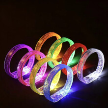 Lot de 20 bracelets LED, phosphorescents, parfaits pour les fêtes, Noël, anniversaires et mariages.