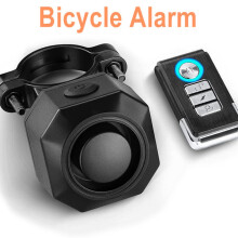 Bike Alarm Wireless Rechargeable Anti-Theft Burglar Siren Motion