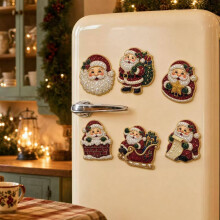 Christmas Diamond Painting Fridge Magnet DIY Kit | Christmas Stocking Filler | 32.5cm