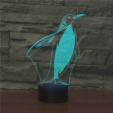 Pinguin-3D-Lichtillusion / 2D-Nachtlicht – Geschenkidee zu Weihnachten, Geburtstag oder Valentinstag