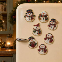 Christmas Diamond Painting Fridge Magnet DIY Kit | Christmas Stocking Filler | 32.5cm
