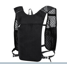 10-Liter-Fahrradrucksack – Atmungsaktive Tragegurte aus Wabennetzgewebe, Outdoor-Sportrucksack, Schwarz