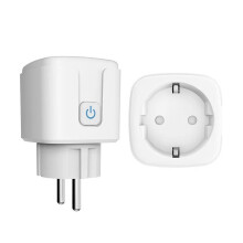 Presa intelligente Tuya WiFi da 16A, con monitoraggio energetico e statistiche di consumo, funzione timer, compatibile con Al