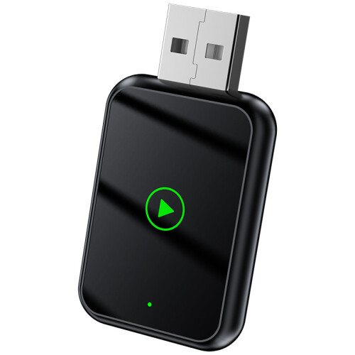 Adattatore wireless 2 in 1 per CarPlay, mini dongle USB compatibile con Apple CarPlay e Android Auto, nero