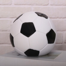 Salvadanaio a forma di pallone da calcio - Diametro 16 cm, design rinforzato, classico salvadanaio a forma di pallone da calc