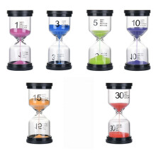 Clessidra, 6 colori (1, 3, 5, 10, 15 e 30 minuti) – giochi educativi per bambini, scuola materna, metodo Montessori