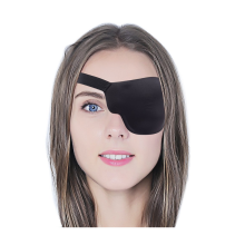 Elastická 3D očná náplasť na ľavé oko – čierna