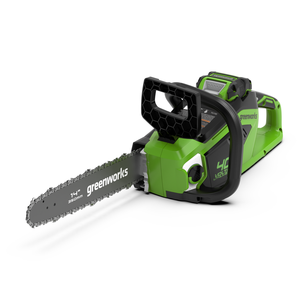 Greenworks GD40CS15 40v Cordless Brushless Chainsaw 350mm No Batteries No Battery Charger - Image 2