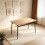 Westwood WestWood Modern Wooden Dining Table with 4 Chairs Set Kitchen Industrial Frame 3