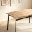 Westwood WestWood Modern Wooden Dining Table with 4 Chairs Set Kitchen Industrial Frame 5