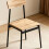 Westwood WestWood Modern Wooden Dining Table with 4 Chairs Set Kitchen Industrial Frame 6