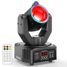 U'King 30W Mini Moving Head Stage Light RGBW LED DJ Disco Light Beam Laser Strobe DMX512 Sound Activated Party Light