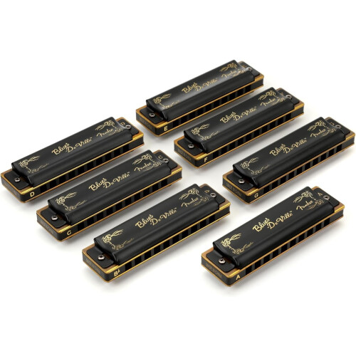 Fender Fender Blues DeVille Diatonic Harmonica Set All Keys 7x with Case
