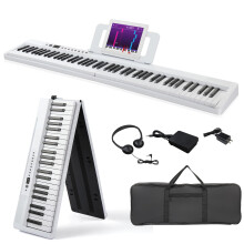 LALAHO 88 Key Foldable Keyboard Piano,Electric Piano Digital Piano