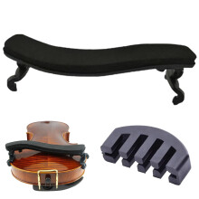 Violin Shoulder Rest for 4/4 and 3/4 Size, Ergonomically Designed and Height Adjustable Feet Violin Shoulder Rest with Comfortable Practice Mute Foam