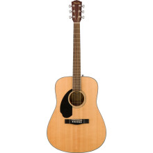 Fender CD-60S Left-Handed Beginner Acoustic Guitar, Solid Spruce, Natural