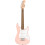 Fender Squier by Fender Mini Stratocaster Beginner Electric Guitar Shell Pink 1