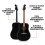 Fender Fender California Debut Redondo Dreadnought Beginner Acoustic Guitar, Black 2