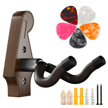 DIDA Guitar Wall Mount - U-Shape Guitar Wall Hangers, Guitar Accessories with 5 Guitar Picks, Guitar Wall Mount Hanger for Acoustic Guitar, Electric