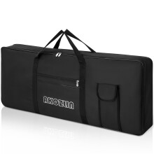 AKOZLIN 61 Keys Portable Padded Keyboard Case,Dimension 40"X6"X16", Electric Piano Keyboard Gig Bag (Black)