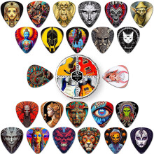 Guitar Picks 24 Pcs,4 Thicknesses Guitar Plectrums with Storage Box(Mix-4)
