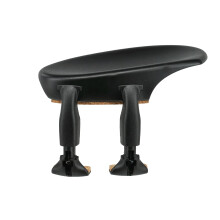 Wittner Chinrest, side-mounted chinrest Violin 1/2-1/4, high-tech plastic, anatomically shaped, allergy-tested, without screwdriver, black, Made in G