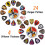 Guitar Picks 24 Pcs,4 Thicknesses Guitar Plectrums with Storage Box(Mix-4) 3