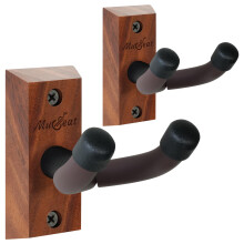 Ukulele Wall Mount 2 Pack, 45 V-Shaped Ukulele Hanger, Ukelele Holder Wall Mount for Banjo, Mandolin, Ukelele（Concert, Pineapple, Soprano, Tenor &