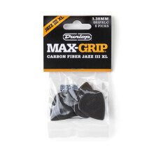JIM DUNLOP - Max-Grip Jazz III XL Carbon Fiber Pick 1.38MM - 6 Pack (581PXLC)