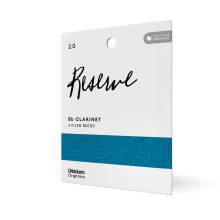 D'Addario Organic Reserve Bb Clarinet Reeds Strength 2.0, 3-Pack