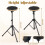 rloao Drum Practice Pad Set, Double Sided Silent Rubber Drum Pad 8" 1