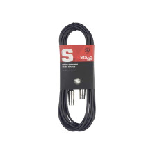 Stagg 10ft. MIDI Cable - Male DIN Plug /Male DIN Plug - Metal, 3m