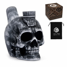 Aztec Death Whistle, 125dB Screaming Whistle with Drawstring Bag & Gift Box