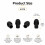 QIHAWN 4Pcs Rubber Drumstick Silent Tips for Quiet Drumming Practice 2