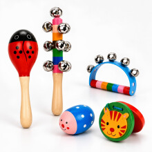 5Pcs Rattle Set, Colourful Shakers for Musical Activities