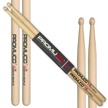 Promuco Rock Maple Drumsticks 5B - Lightweight Rock Sticks - Wood Tip - Since 1964
