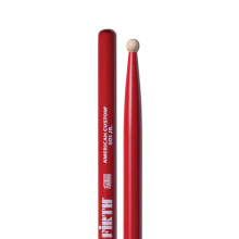 Vic FIrth - American Custom Drumsticks - SD1 JR - Junior - Maple - Wood Tip - Red
