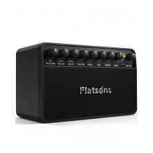 Flatsons FBA‑20 Portable Electric Guitar Amp, 20W, Clean & Drive Channels