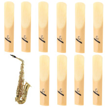 10 Pieces Reed Pack Strength 2, Alto Saxophone Reeds, Suitable for Practice Sessions and Stage Performances, Jazz Improvisation and Music Classroom