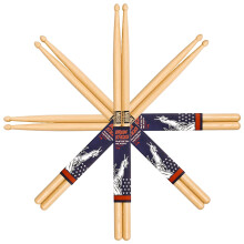 MUSO Premium Drum Sticks - Durable, High-Quality America Hickory Wood with Non-Slip Rubber Handle,Ideal for Drummers of All Levels, Perfect for Drums