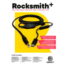 Ubisoft Rocksmith 2014 Real Tone Cable, 11.25 ft, Black, Guitar Cable, Compatible with Xbox One, Xbox 360, PS4, PS3, PC, Mac