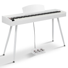 LALAHO 88Key Keyboard Piano Weighted Action Electronic Keyboard Piano-White