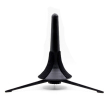 Alnicov Trumpet Stand, Portable Foldable Tripod Holder Metal Leg for Brass Instrument, Black