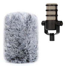 YOUSHARES Rode PodMic Pop Filter - Furry Mic Windscreen Muff Microphone Cover for Rode PodMic Podcasting Microphone to Blocks Out Plosives, Mic Winds