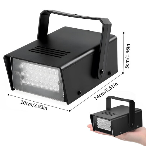 ENUOLI Mini Strobe Light, 24-LED Small Strobe Lights(White) 1