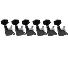 Musiclily Basic R15A 6 inline Full Sealed Tuners Tuning Pegs Keys Black